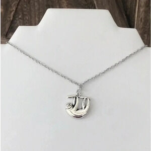 Cute Sloth Handmade Stainless Steel Necklace NWT